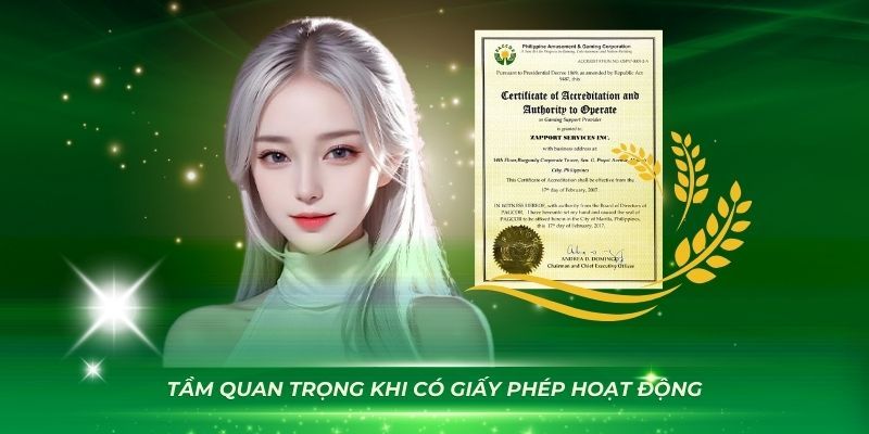 Giấy phép hoạt động rất quan trọng với nhà cái 789club